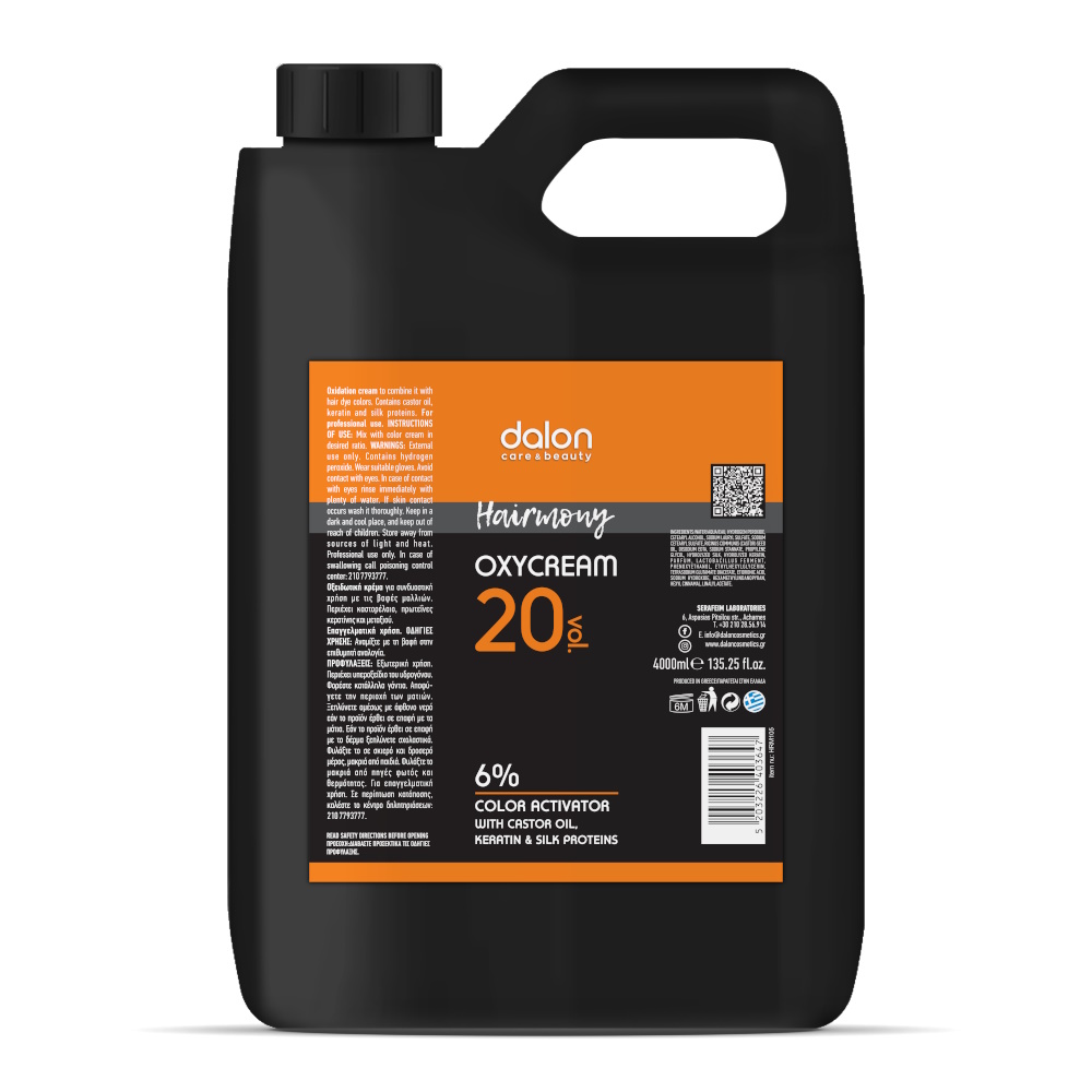 DALON HAIRMONY OXYCREAM 20 VOL_6%_4000ML